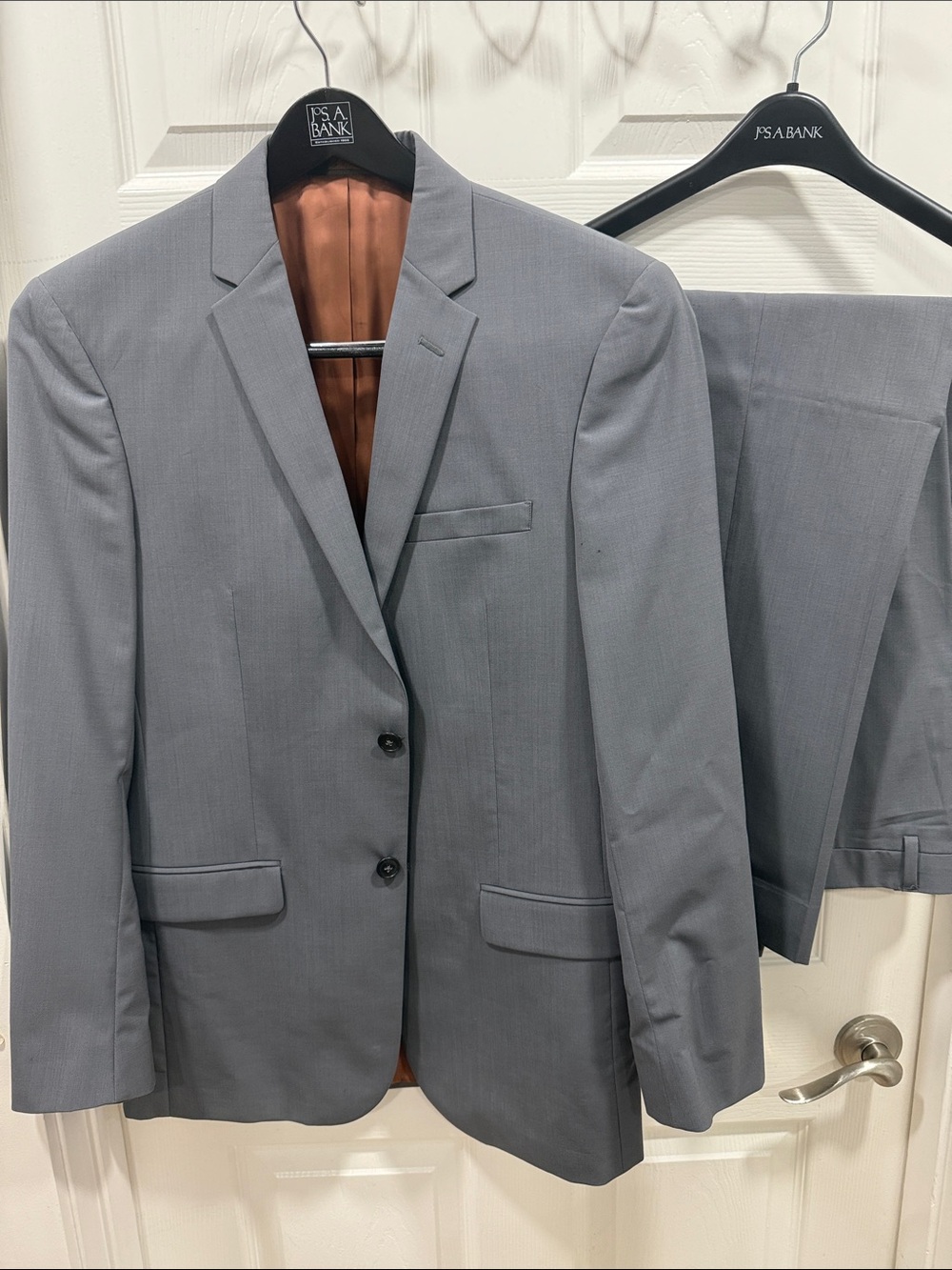 Jos. A. Bank Gray Two-Button Men's Suit